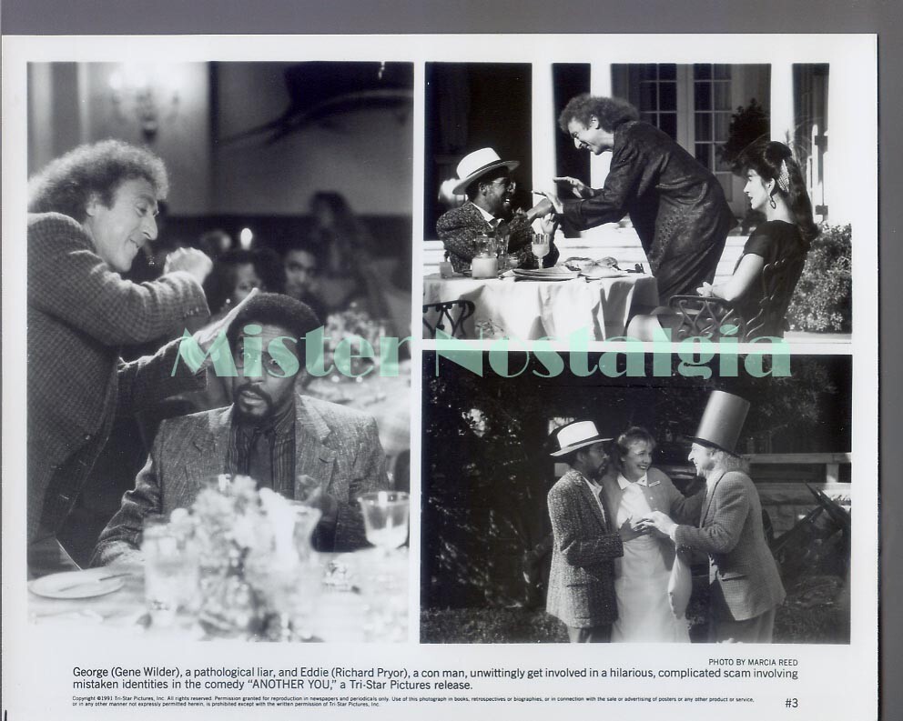 Vintage Photo 1991 Gene Wilder Richard Pryor in Another You