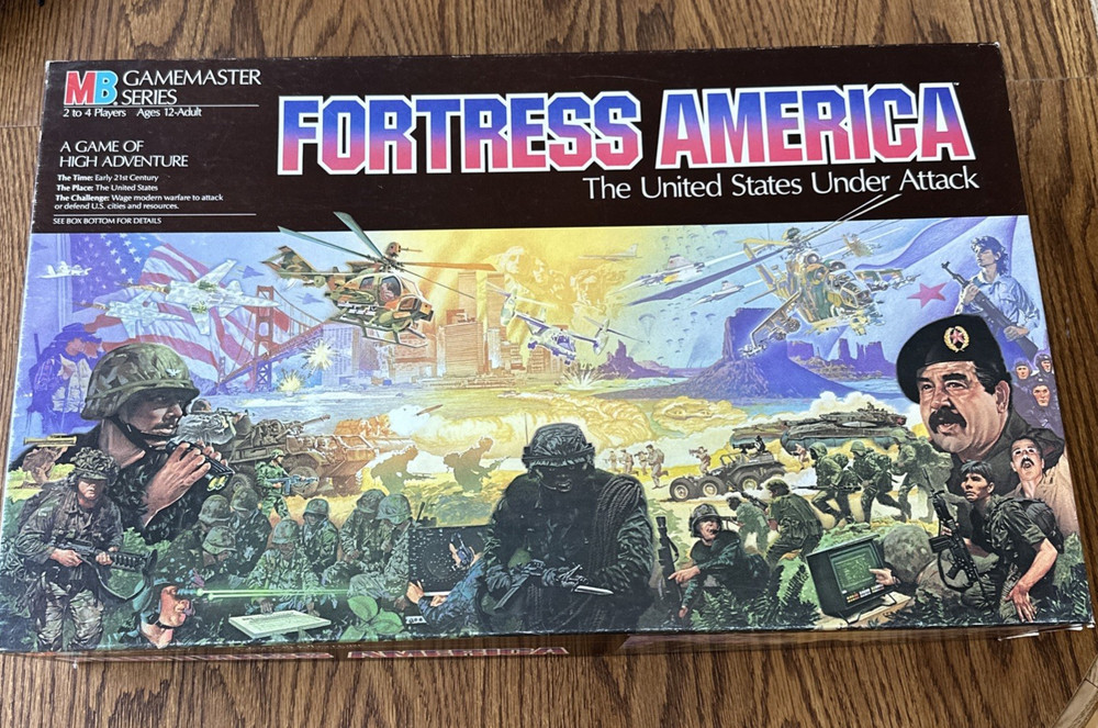 Vintage Fortress America 4624 Milton Bradley Gamemaster 1986 Military Game -READ