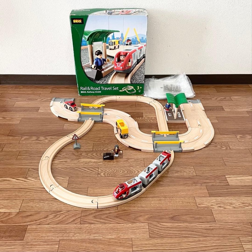 Rail Road Travel Set Brio Wooden Rail Educational Toy #bced7e