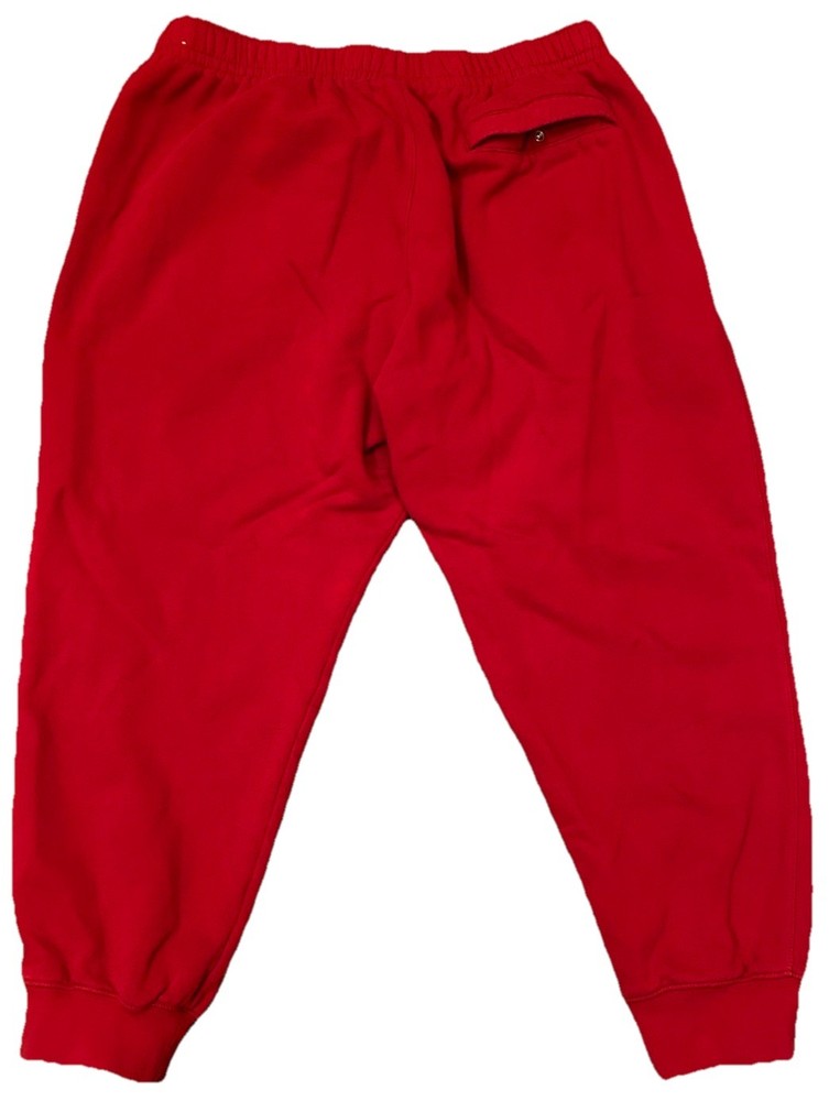 Vintage Nike Sweatpants Mens XL Red Embroidered Swoosh Elastic Tapered Y2K
