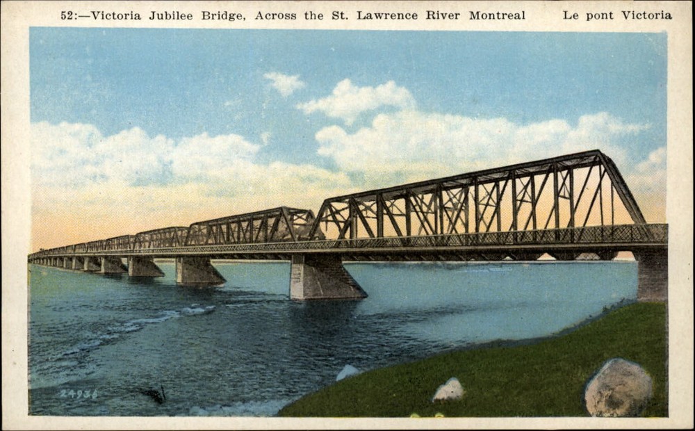 Victoria Jubilee Railroad Bridge St Lawrence River ~ Montreal Quebec Canada