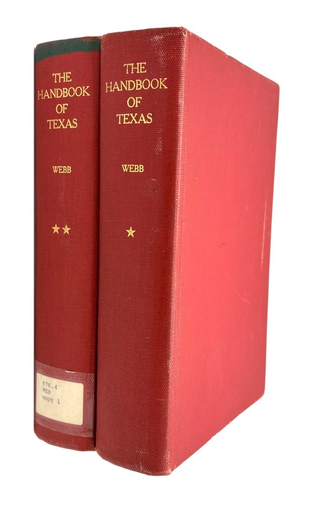 The Handbook of Texas Webb 2 Vol Set Texas State Historical Assn. HC  1952  W13