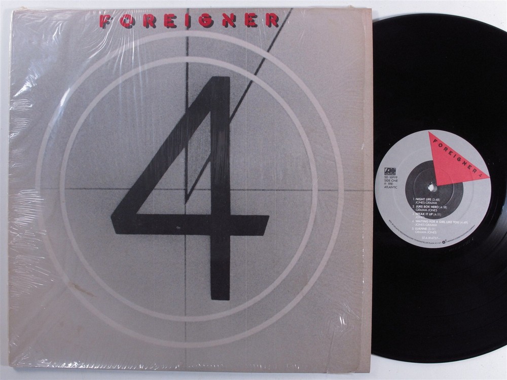 FOREIGNER 4 ATLANTIC LP VG+ SHRINK d