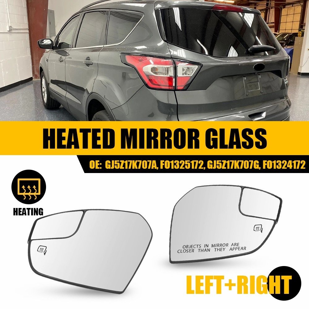 Mirror Glass For 2017-2019 Ford Escape Right Left Side GJ5Z17K707G GJ5Z17K707A M