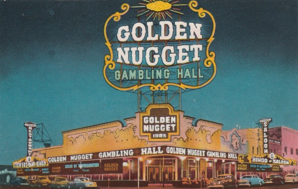 Million Dollar Golden Nugget Gambling Hall Las Vegas Nevada Souvenir Postcard