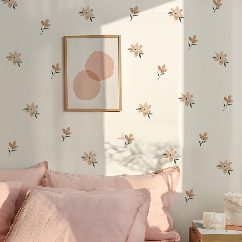 Boho Watercolor Nursery Wall Stickers Kid Room Wall Decals Removable DIY Decor P
