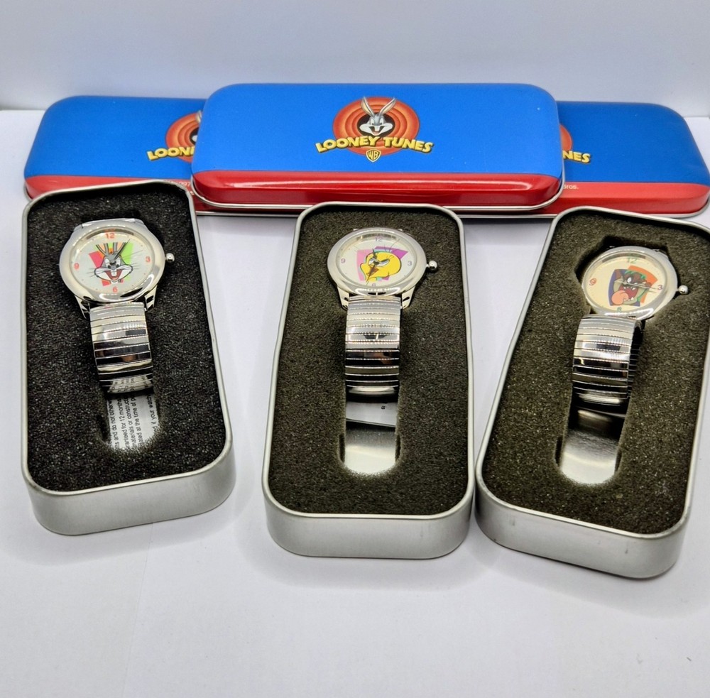 Looney Tunes Bundle-3 Watches Tweety, Bugs Bunny & Tasmanian Devi