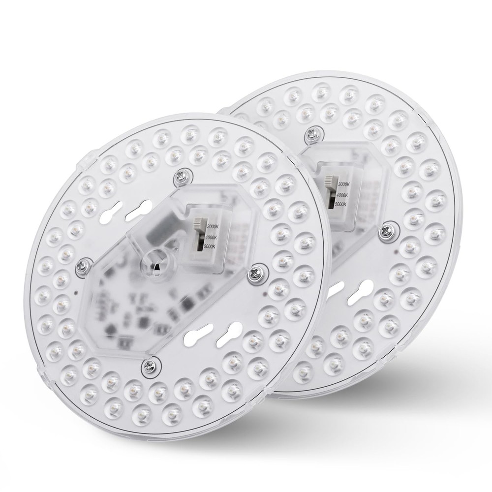 2-Pack 6-Inch LED Retrofit Kit 24W 2200LM 3CCT 3000K-5000K