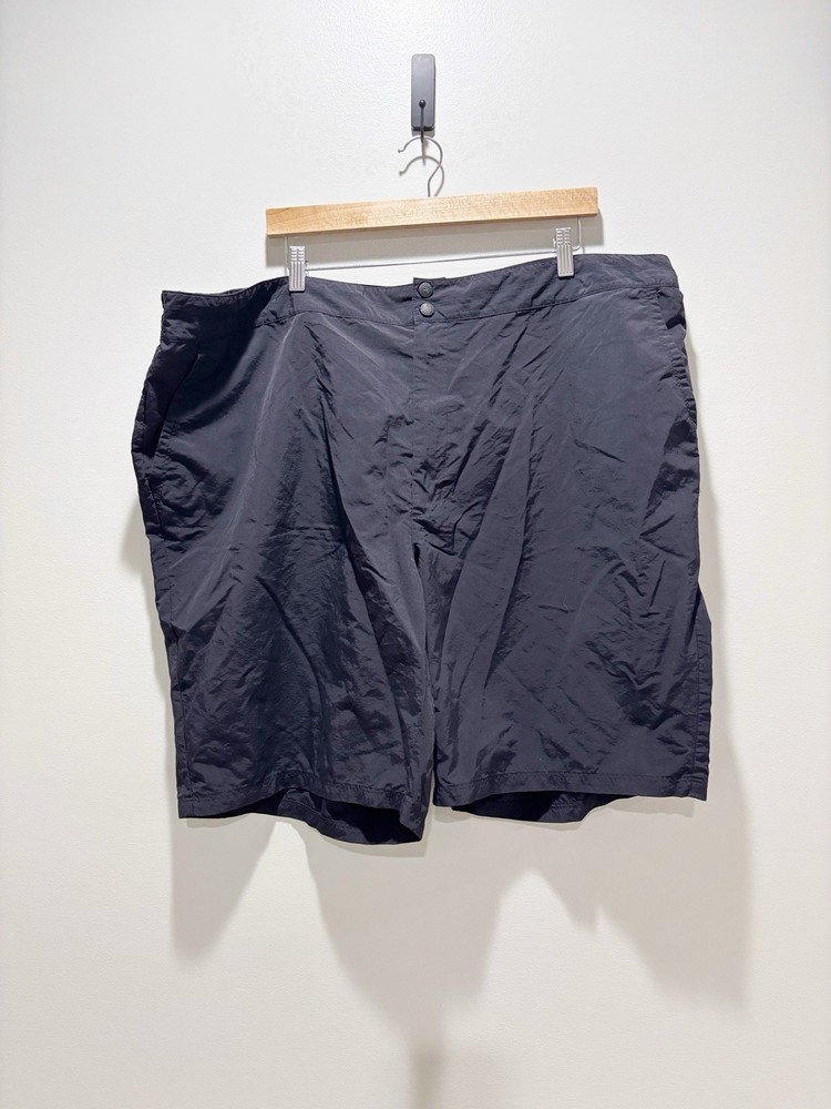 EDDIE BAUER • Women’s Nylon Outdoor Hiking Black Camping Shorts Size 24W