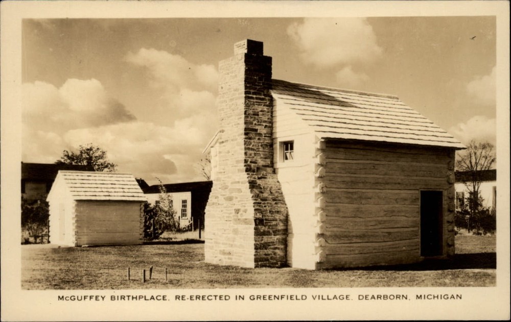 RPPC? McGuffey Greenfield Village Dearborn Michigan real photo postcard?
