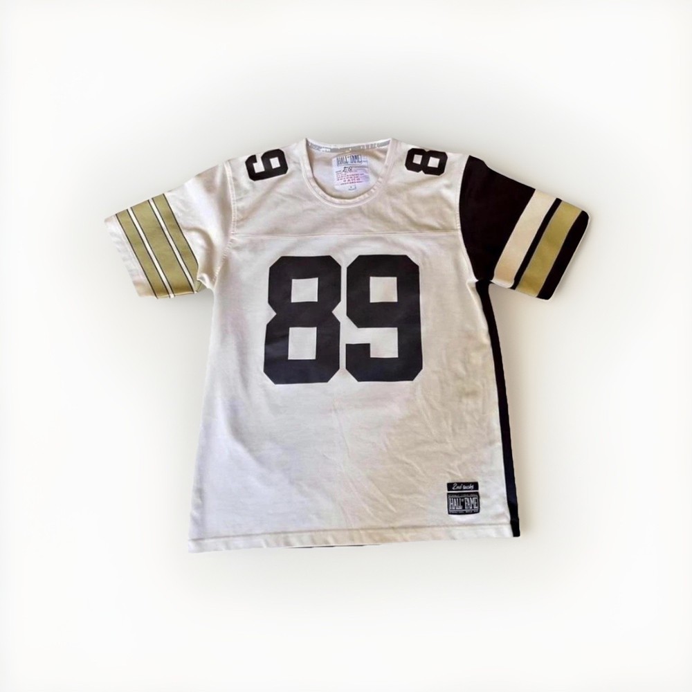 Hall of Fame “2nd Sucks” jersey tee black gold XL NFL Saints style