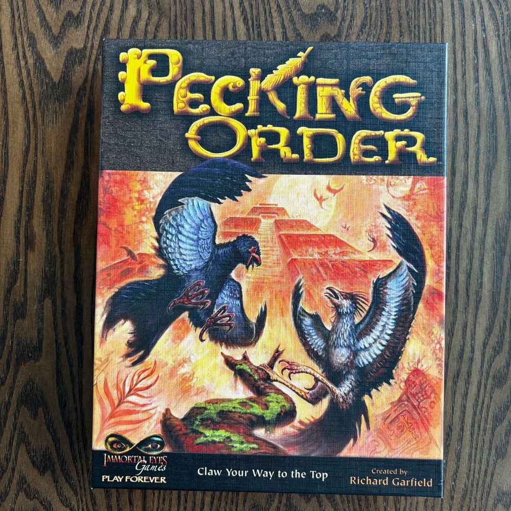 Pecking Order Board Game Richard Garfield, Complete 2006 Immortal Eyes Games