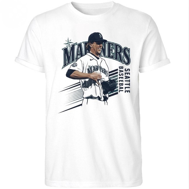Logan Gilbert Seattle Mariners Baseball Graphic Tee Fan Shirt