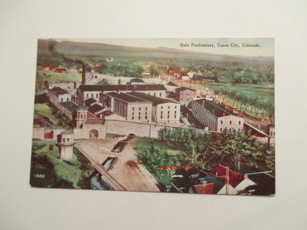 Canon City Colorado Postcard State Penitentiary Prison CO