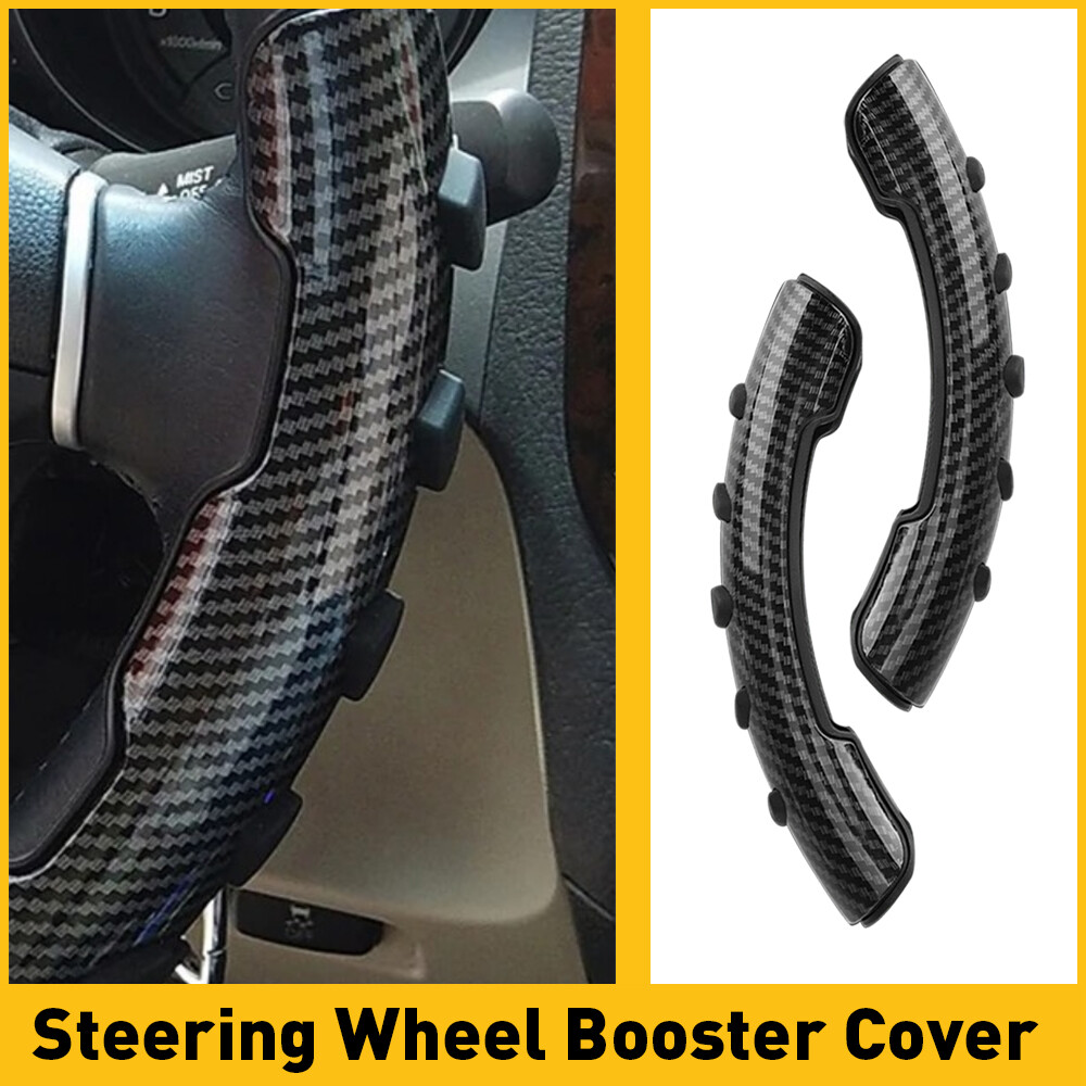 Carbon Fiber Non-Slip Steering Wheel Cover Universal Car Booster Accessory