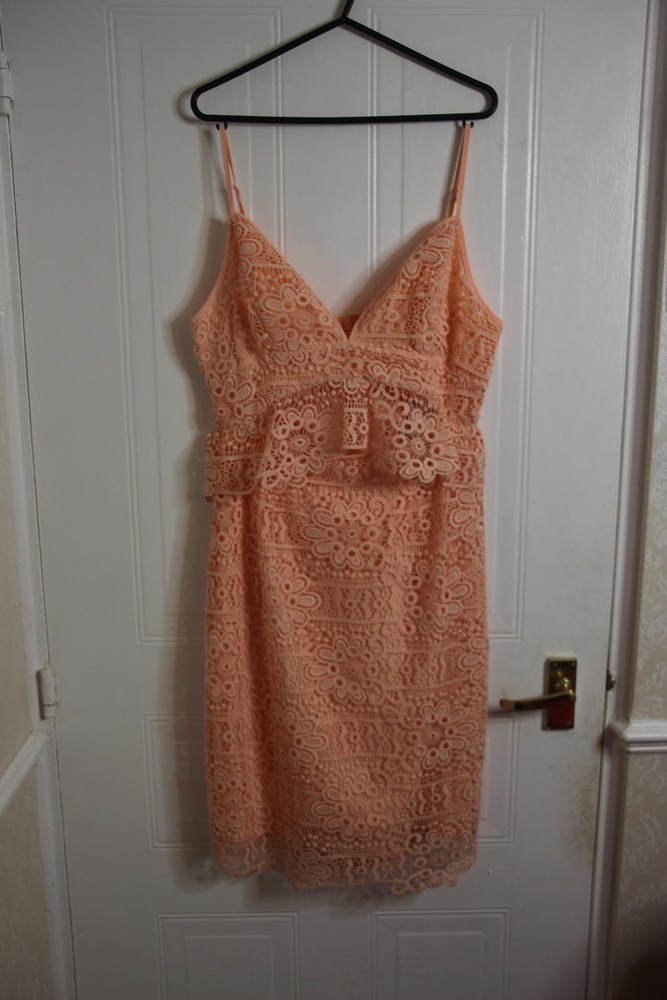 Guess Peach Lace Dress Size 8