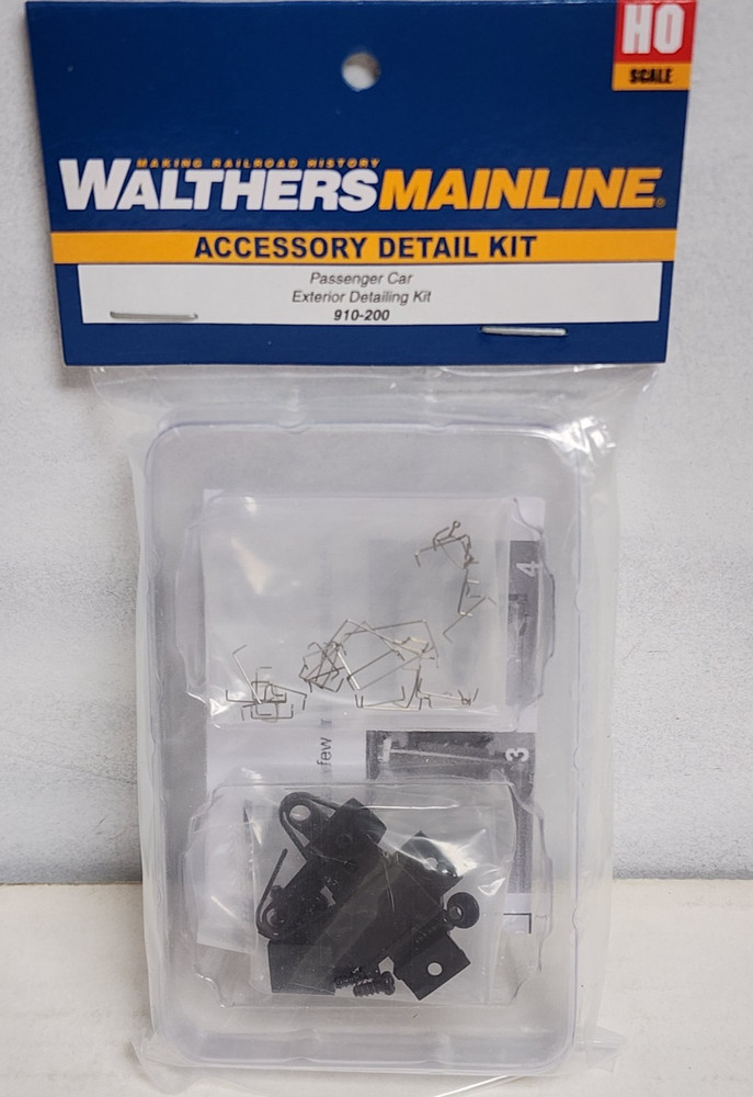 Railroad Passenger Car Exterior Detailing Kit Walthers 910-200