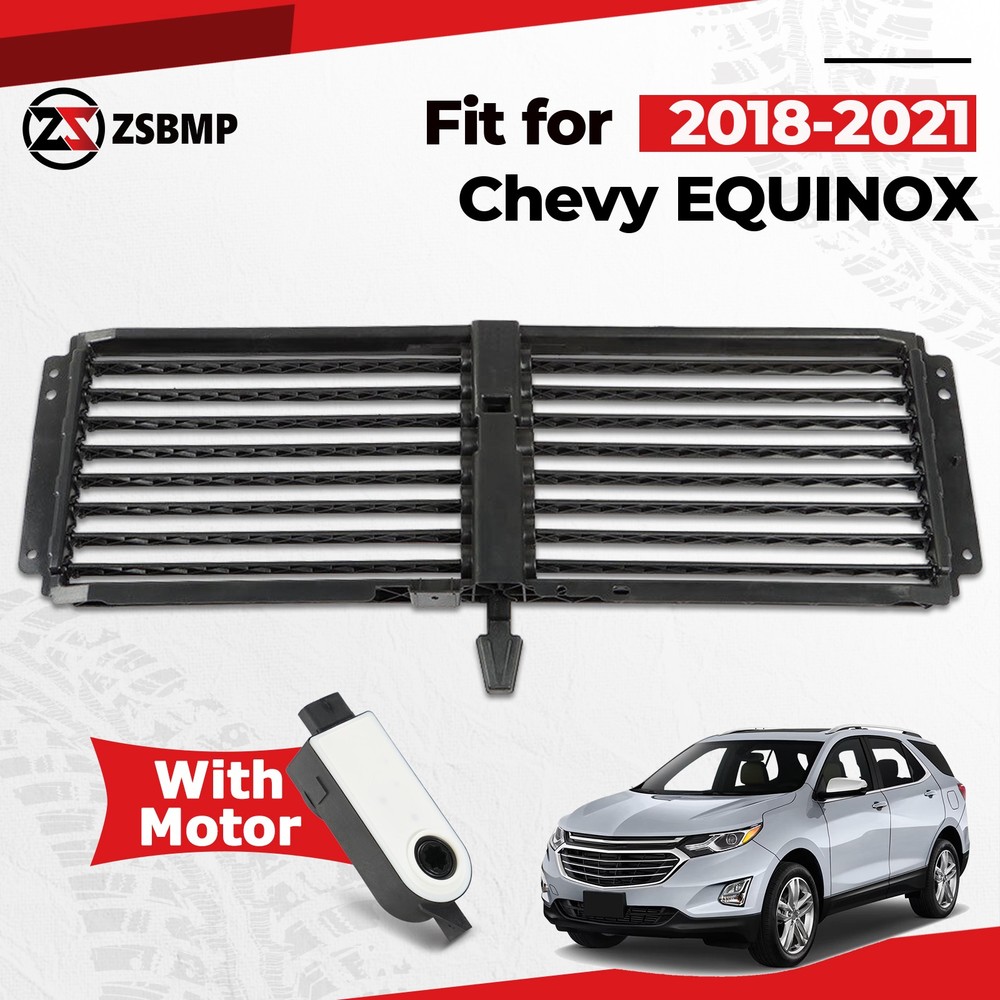 Front Bumper Radiator Upper Shutter For 2018-2021 Chevrolet Equinox with Motor