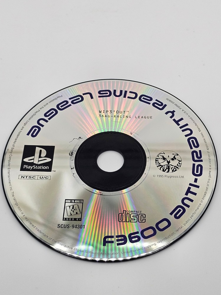 Sony Playstation 1 PS1 Wipeout Disc Only Tested