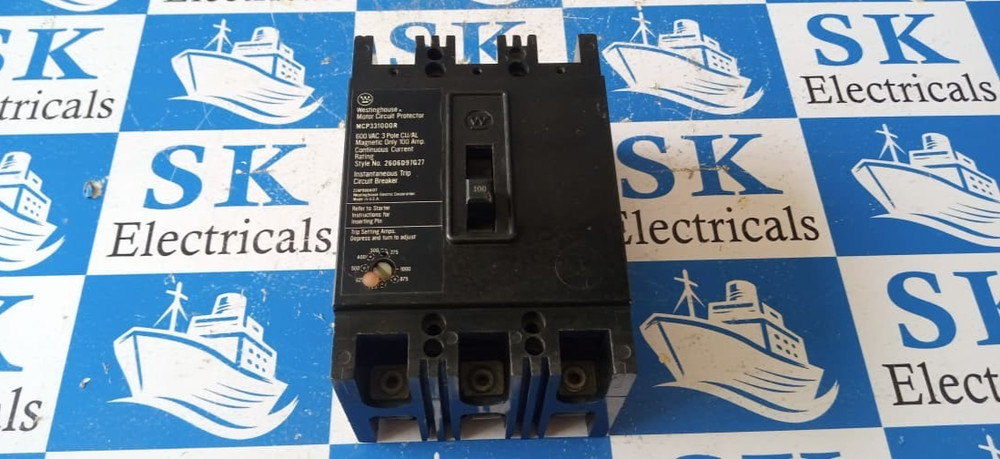 Westinghouse Mcp331000R 100Amp 600 Vac 3Pole Circuit Breaker