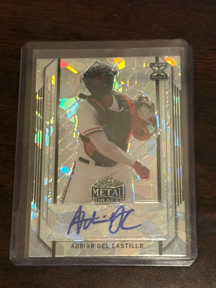 2021 Leaf Metal Draft Auto Rookie Adrian Del Castillo BA-ADC Cracked Ice