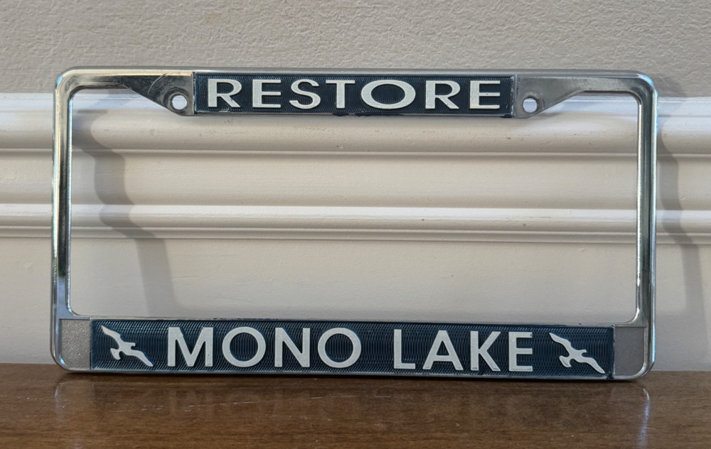 Vintage Restore Mono Lake California Sierras Hometown Pride License Plate Frame