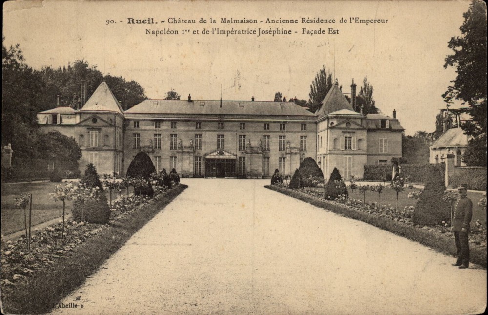 Chateau de la Malmaison Rueil France vintage postcard s209