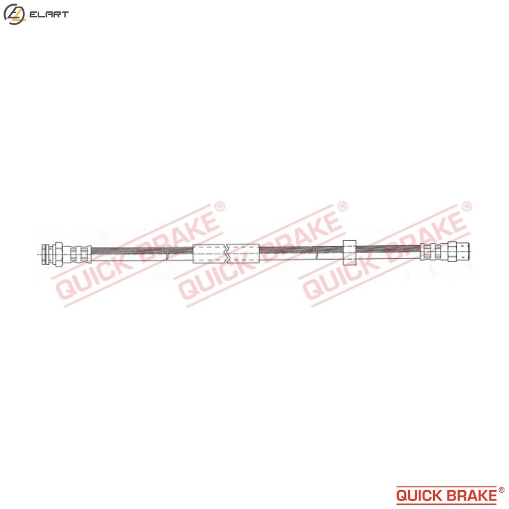 BRAKE HOSE 22.408 FOR VW SEAT FORD GALAXY/MK/I/VAN BRT/BVH 2.0L ADY/ATM 2.0L