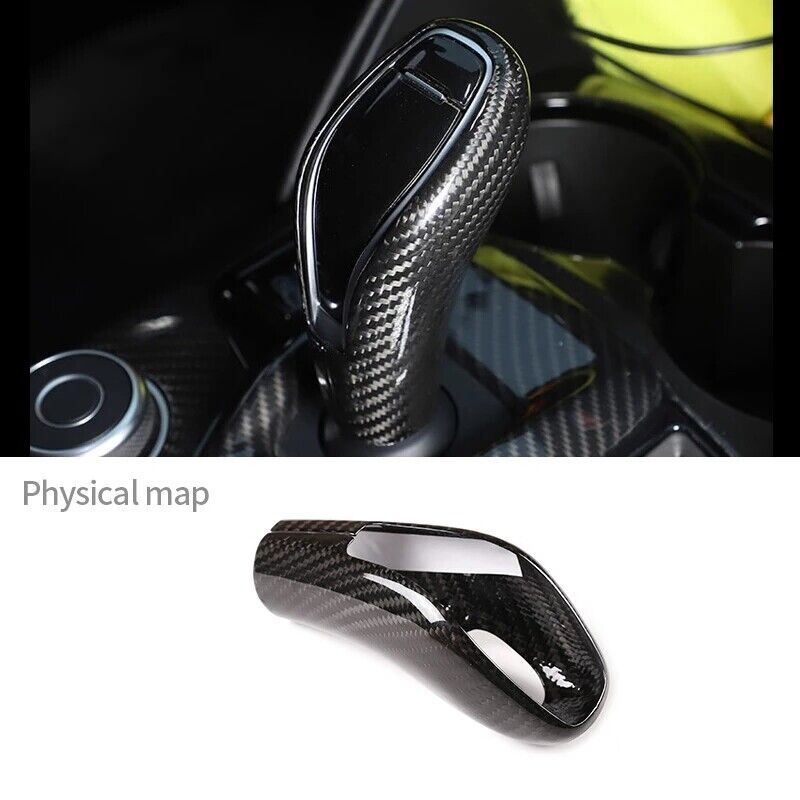 For Alfa Romeo Giulia Stelvio 2020-2020 2021 Carbon Fiber Car Gear Shift Trims