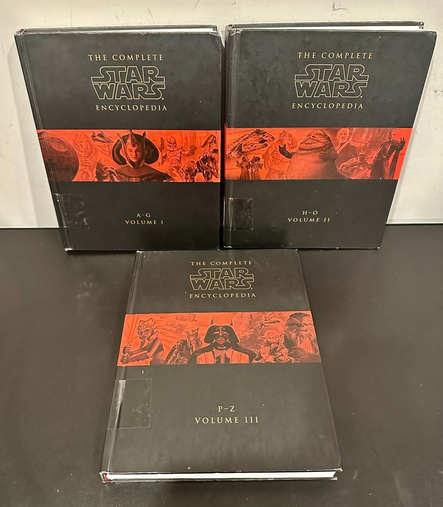 The Complete Star Wars Encyclopedia 3 Volume Hardcover Book Set (First Edition)