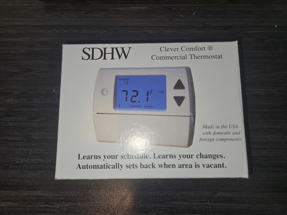 SDHW Clever Comfort Commercial Thermostat for GAS, OIL, OR ELECTRIC