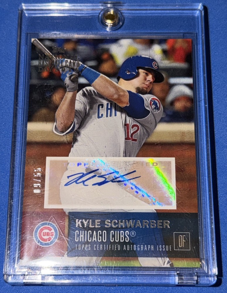 2016 Topps National Baseball Card Day Kyle Schwarber RC Rookie AUTO /55 Cubs