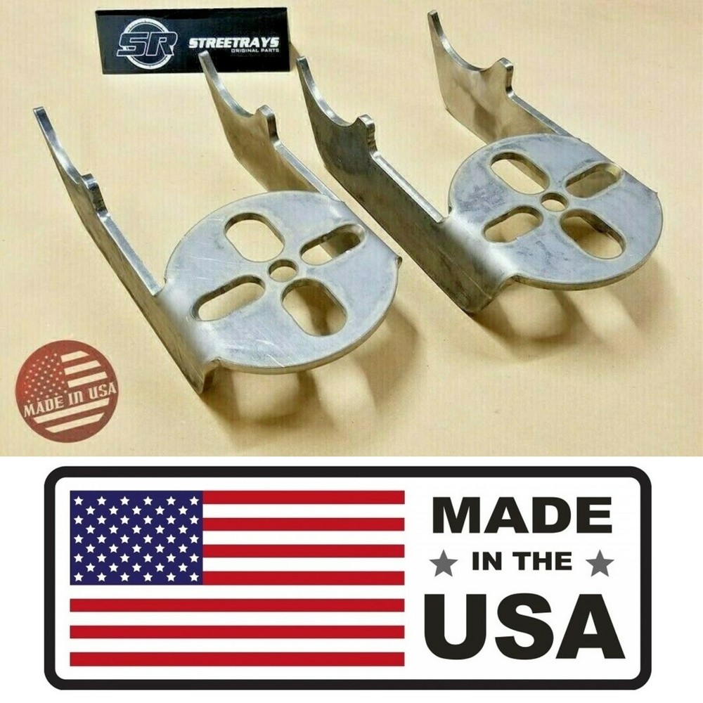 [SR] Rear Air Bag Lower Brackets Mount Behind Axle Weld On Suspension (PAIR)
