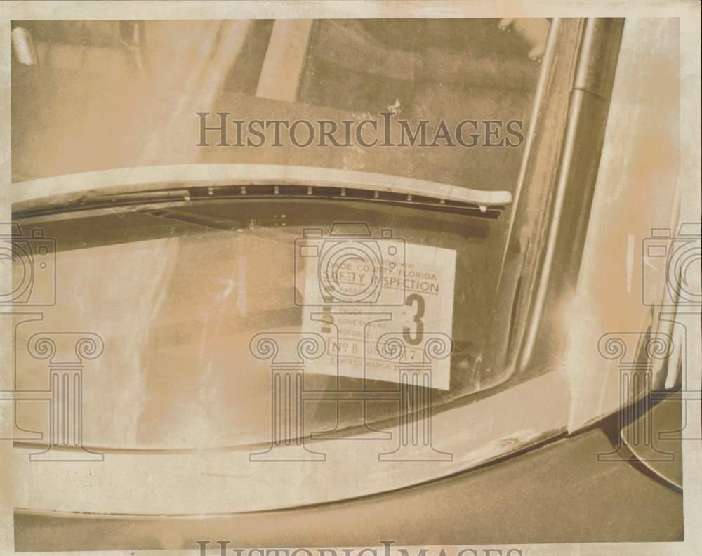1968 Press Photo Official Car of Miami Beach Mayor Chuck Hall - lra46265