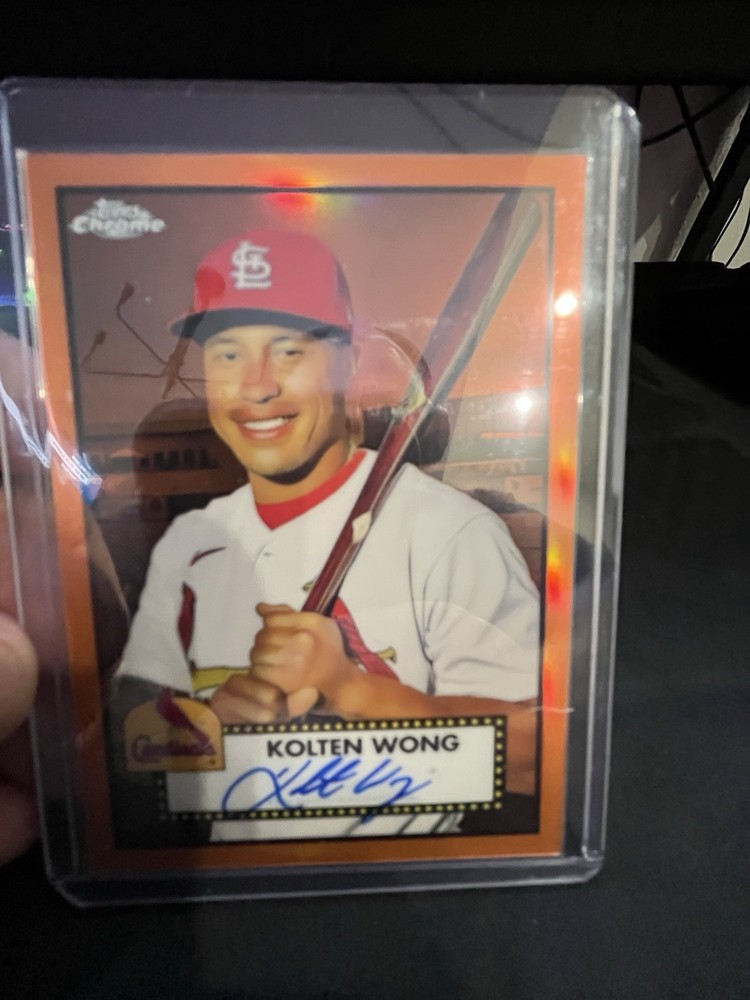 2021 Topps Chrome Platinum Anniversary - Autographs Kolten Wong #PA-KW /25