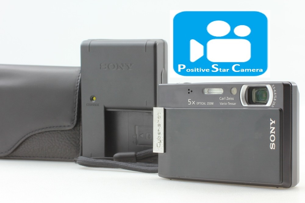 Sony Cyber-Shot DSC-T100 Black Digital Camera w/Case Near MINT From Japan