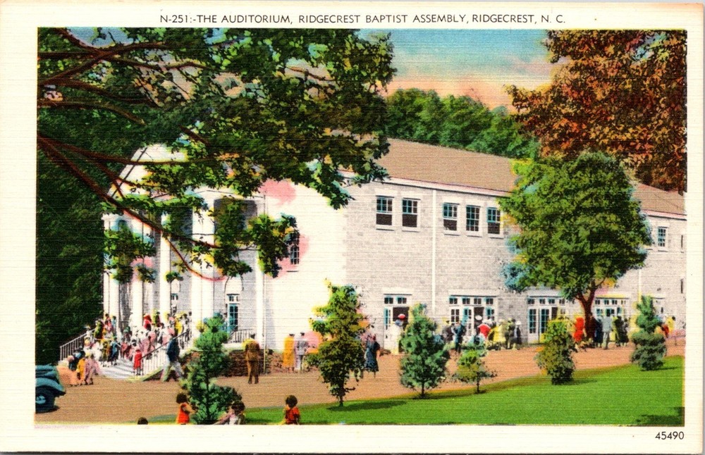 Dr Jim Stamps Postcard Auditorium Ridgecrest Baptist Assembly North Carolina