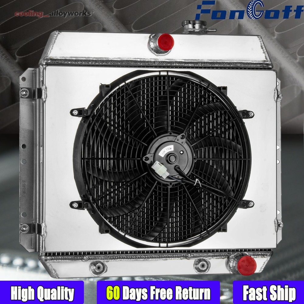 3 Row Radiator Shroud Fan For 1949-1954 50 51 Chevy BEL AIR CAR SEDAN COUPE V8.