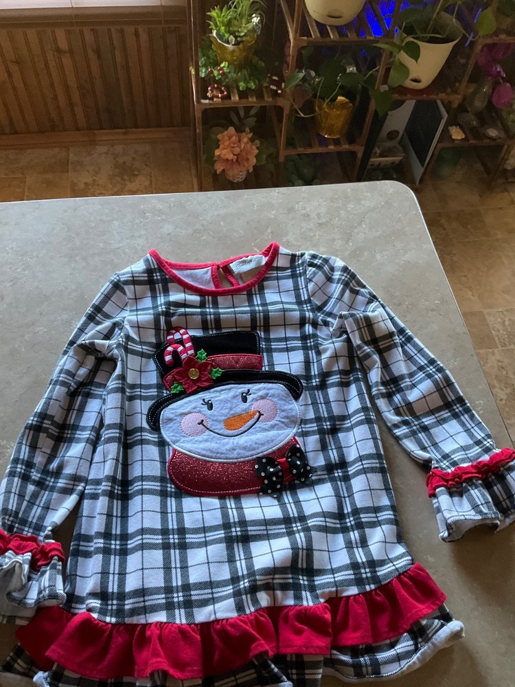 girls size 8 snowman dress, Emily Rose