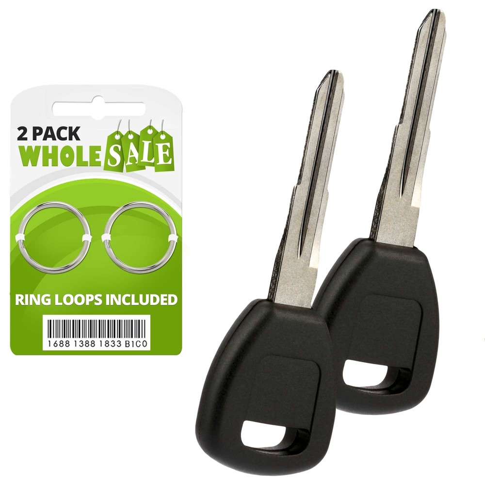 2 Replacement For 2001 2002 Honda Civic Transponder Key
