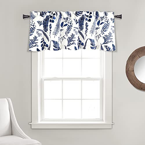 Devonia 52x18 Light Filtering Window Panel White Navy Single Pack