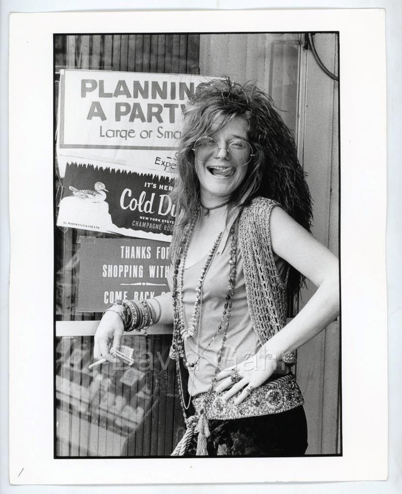 '70 Janis Joplin Chelsea Hotel NYC US Postal Stamp Shoot Old Original Photo B709