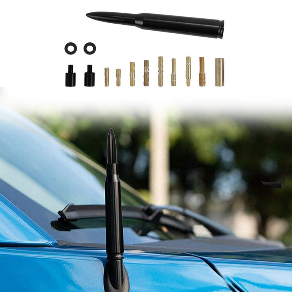 Antenna 50 Cal Caliber For Truck Dodge Ram 1500 Ford F150 Raptor Bronco Black