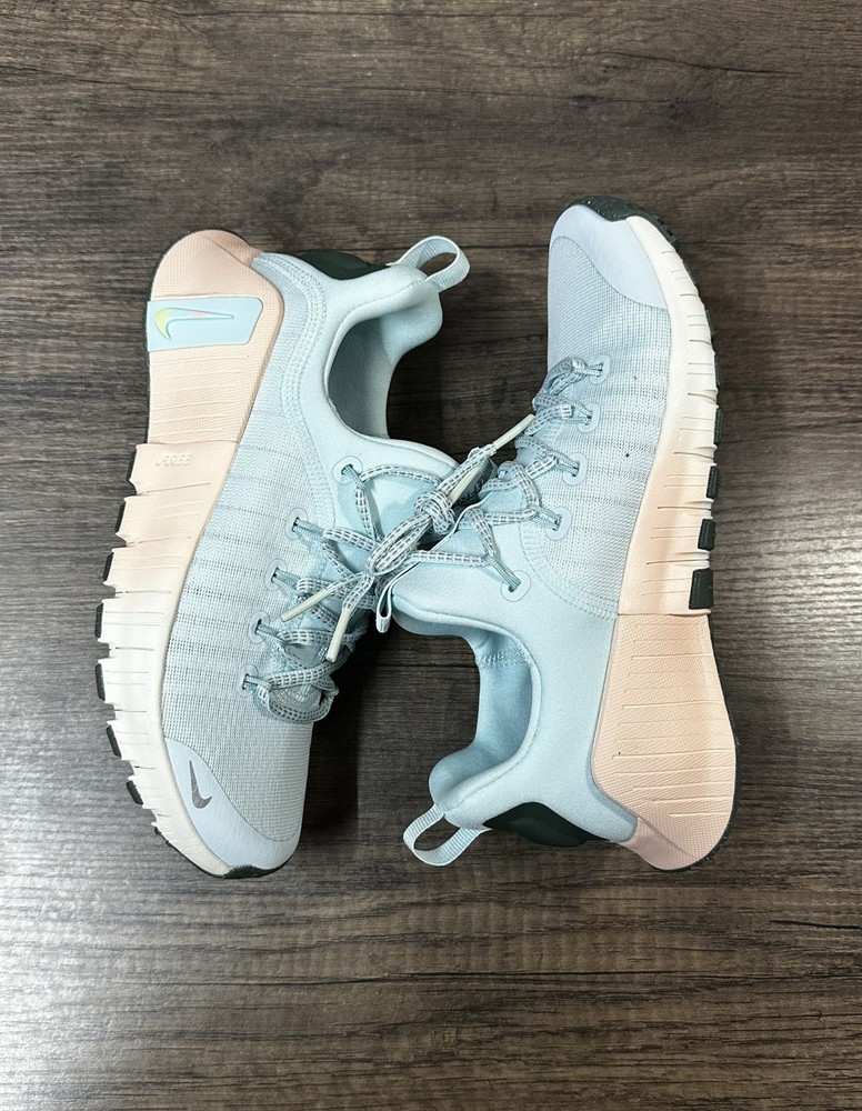 Nike Free Metcon 6 Premium Glacier Blue Washed Coral HV5228-474 Women’s Size 7