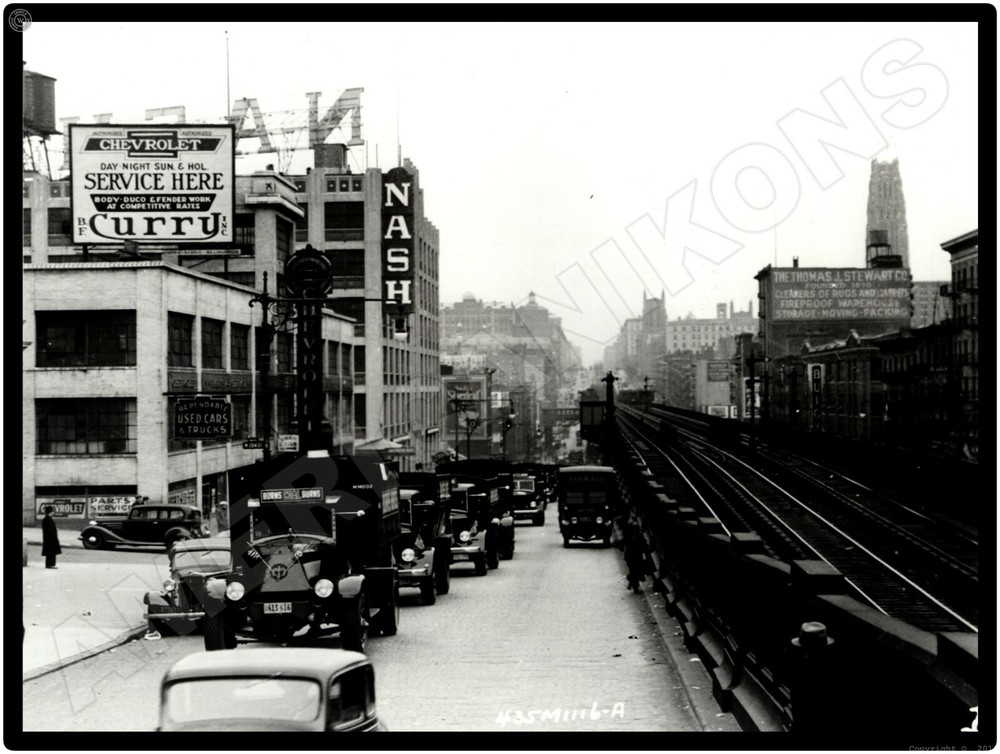 Mack Trucks New Metal Sign: Burns Coal Delivery Trucks, Currie Chevrolet Chicago