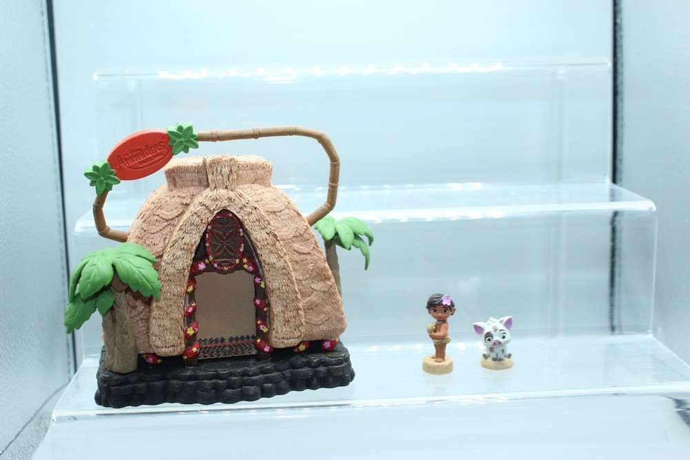 Disney Animators Collection Littles Moana Motunui Island lot  Playset (A17)