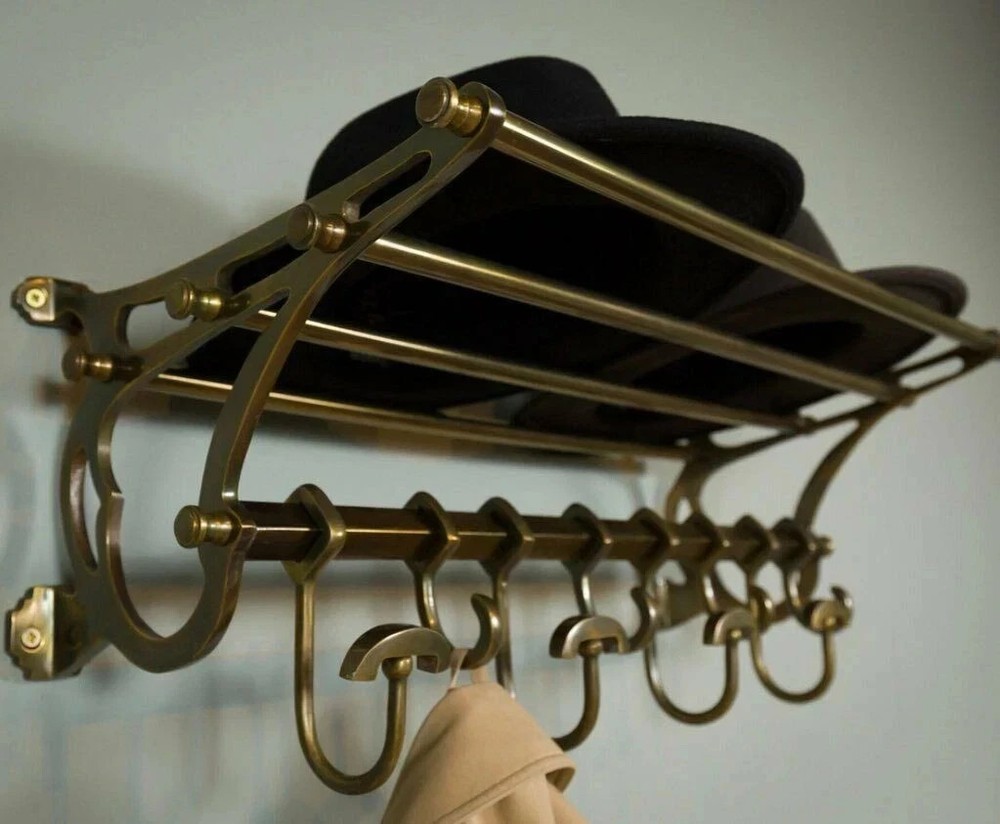Luggage Rack Train Wall Mounted French Rack vintage luxury decorative rack