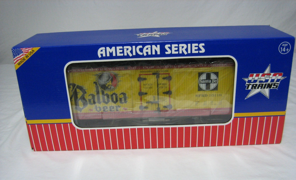 USA Trains G Scale Balboa Beer Refrigerator Car R16428 - New in Box