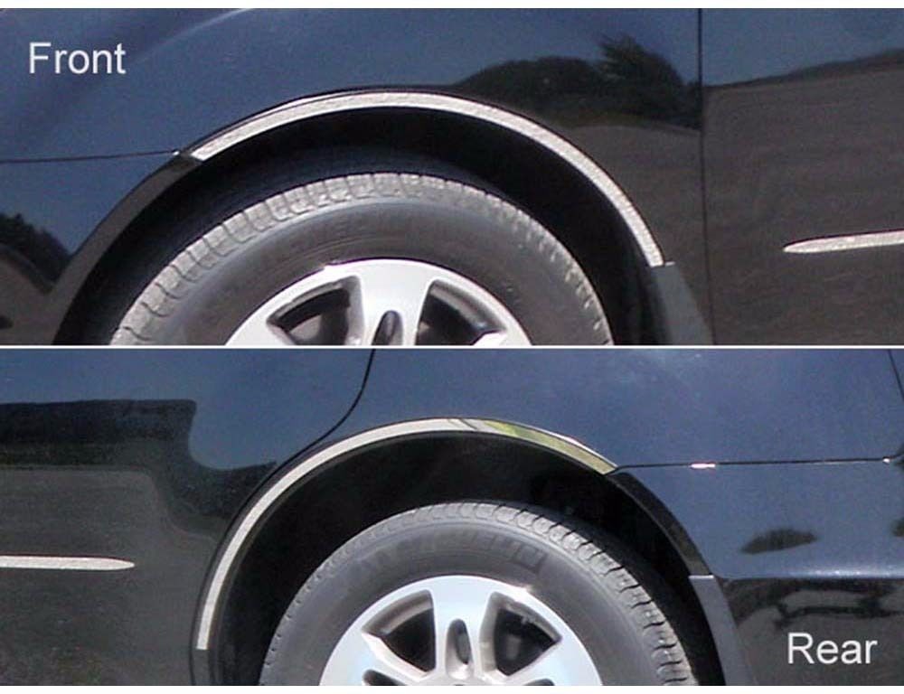Fits Acura MDX 2007-2012 Stainless Polished Chrome Tape On Fender Trim Moldings