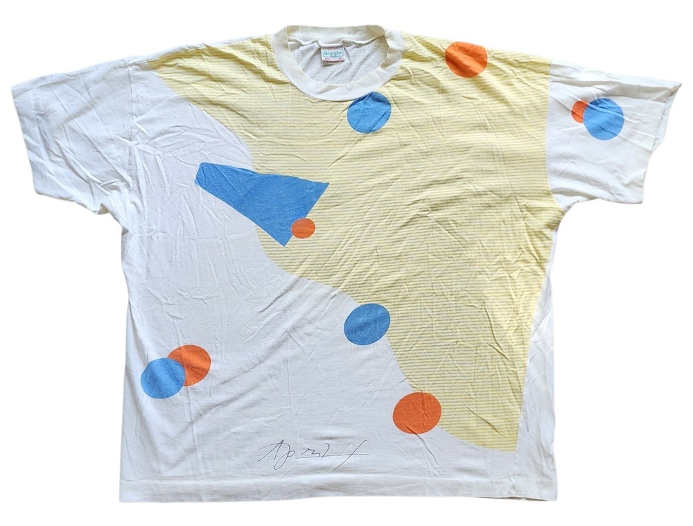 Vintage Benetton Made in Italy Abstract Graphic T-Shirt XL-image